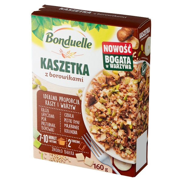 Bonduelle Kaszetka z borowikami 160 g (2 torebki)