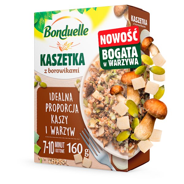 Bonduelle Kaszetka z borowikami 160 g (2 torebki)