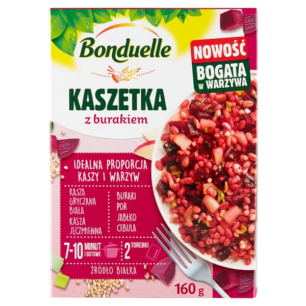 Bonduelle Kaszetka z burakiem 160 g (2 torebki)