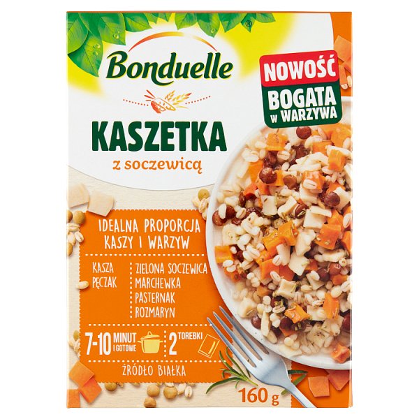 Bonduelle Kaszetka z soczewicą 160 g (2 torebki)