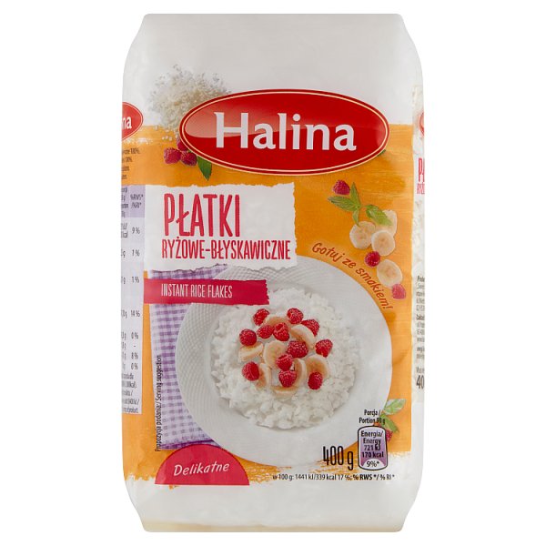 Halina Płatki ryżowe błyskawiczne 400 g