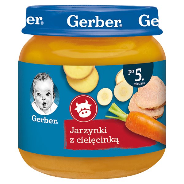 Gerber Jarzynki z cielęcinką dla niemowląt po 5. miesiącu 125 g