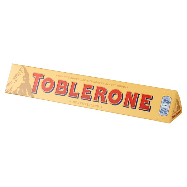 Toblerone Szwajcarska czekolada mleczna z nugatem miodowo-migdałowym 100 g