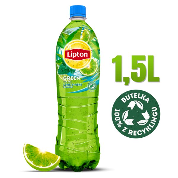 Lipton Ice Tea Green Lime &amp; Mint Napój niegazowany 1,5 l