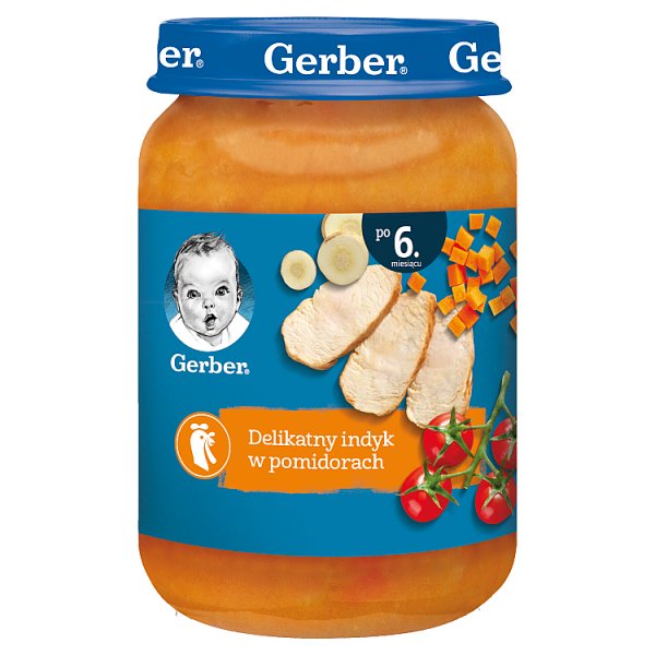 Gerber Delikatny indyk w pomidorach dla niemowląt po 6. miesiącu 190 g