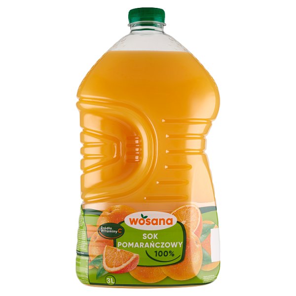 Wosana Sok 100% pomarańczowy 3 l