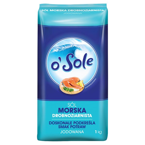 o&#039;Sole Sól morska drobnoziarnista jodowana 1 kg