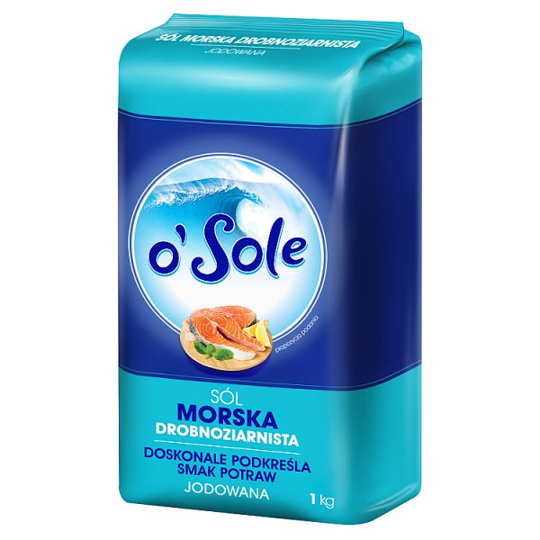 o&#039;Sole Sól morska drobnoziarnista jodowana 1 kg