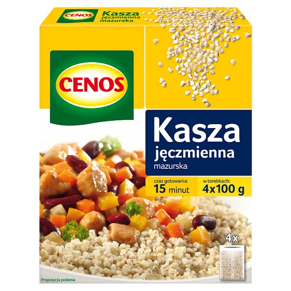 Cenos Kasza jęczmienna mazurska 400 g (4 x 100 g)