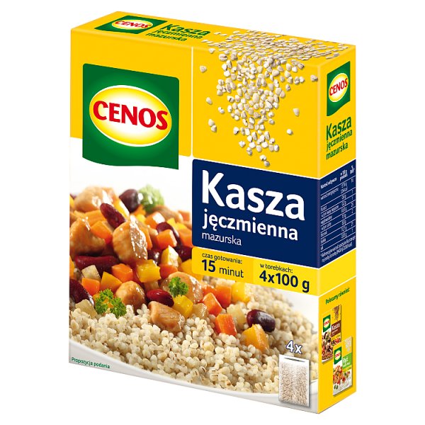 Cenos Kasza jęczmienna mazurska 400 g (4 x 100 g)