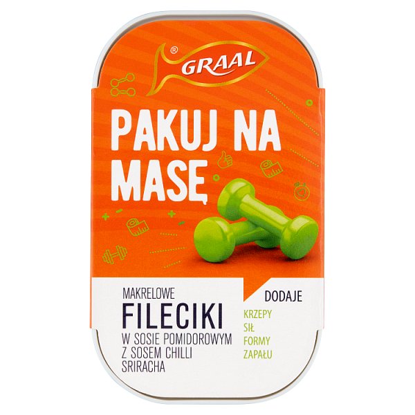 Graal Fileciki makrelowe w sosie pomidorowym z sosem chilli sriracha 110 g