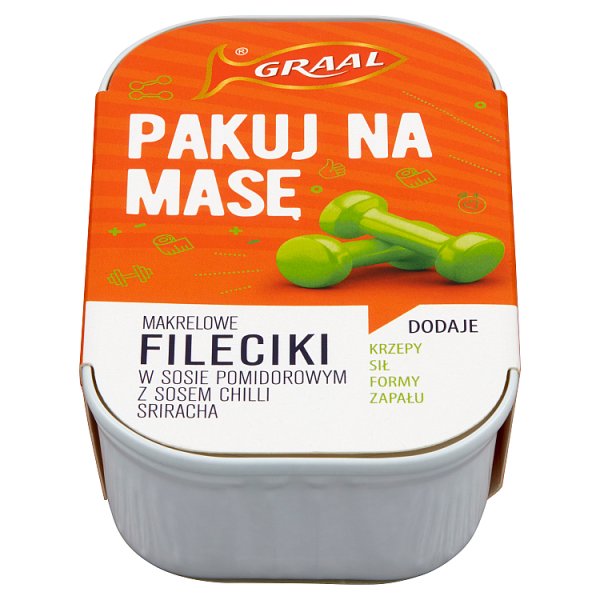 Graal Fileciki makrelowe w sosie pomidorowym z sosem chilli sriracha 110 g