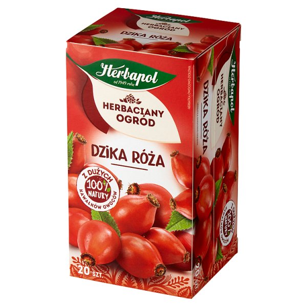 Herbapol Herbaciany Ogród Herbatka owocowo-ziołowa dzika róża 70 g (20 x 3,5 g)