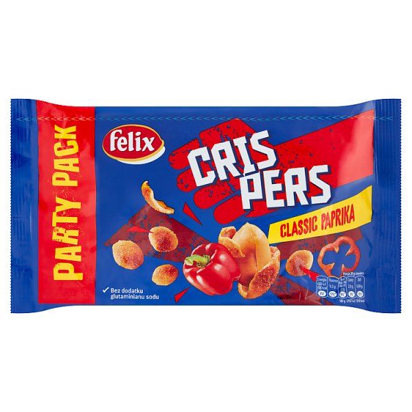 Felix Crispers Orzeszki ziemne smażone w skorupce o smaku paprykowym 260 g