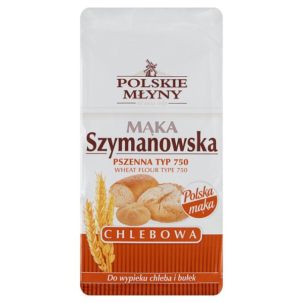 Polskie Młyny Mąka Szymanowska Chlebowa pszenna typ 750 1 kg