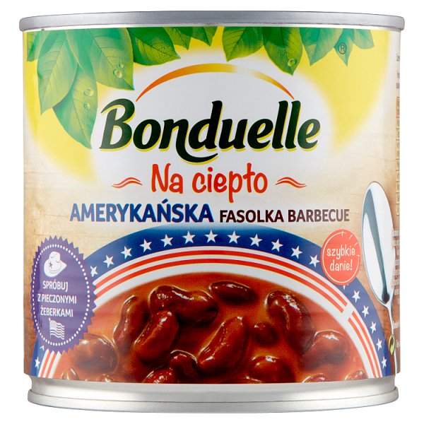 Bonduelle Na ciepło Amerykańska fasolka barbecue 430 g