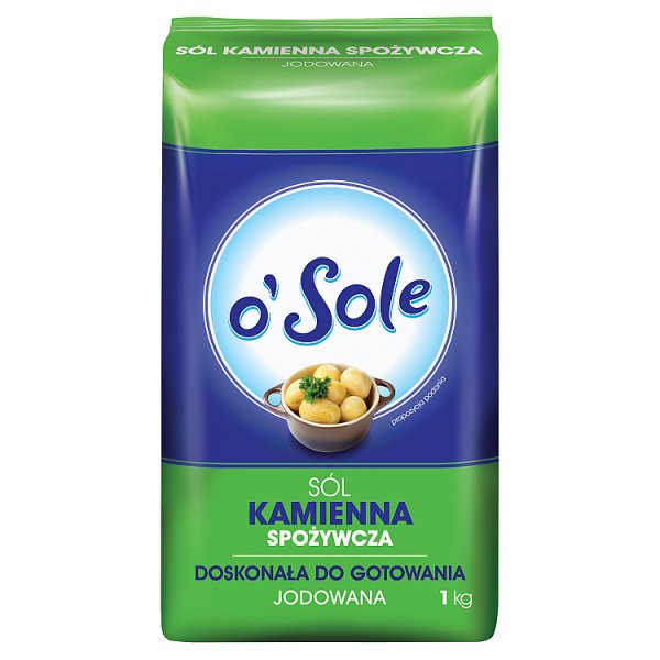 o&#039;Sole Sól kamienna spożywcza jodowana 1 kg