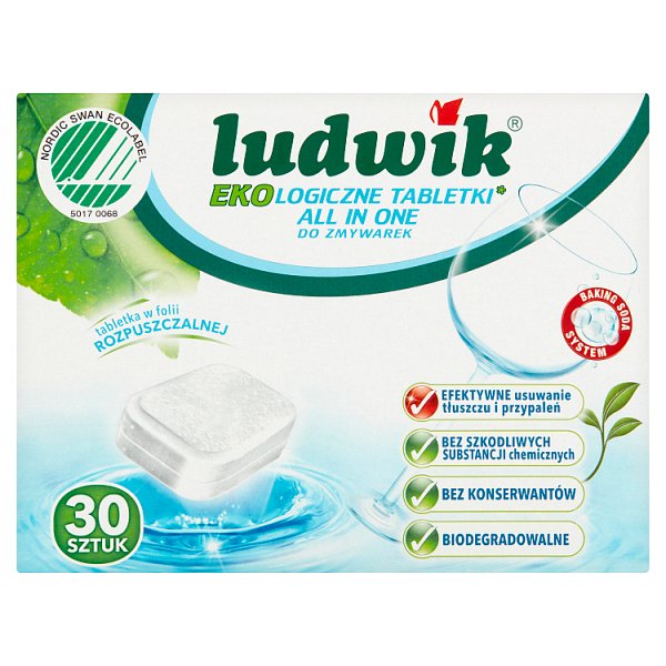 Ludwik All in one Ekologiczne tabletki do zmywarek 540 g (30 sztuk)