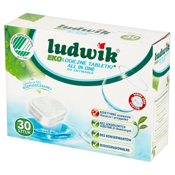 Ludwik All in one Ekologiczne tabletki do zmywarek 540 g (30 sztuk)