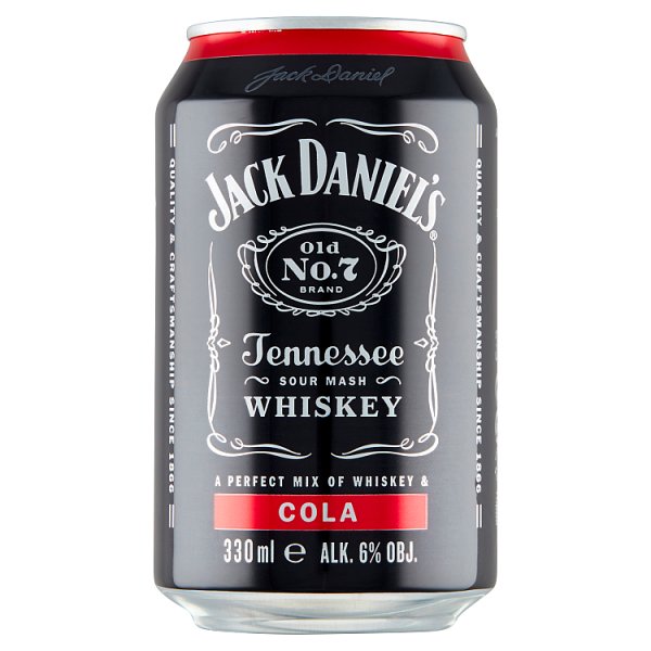 Jack Daniel&#039;s Cola Napój alkoholowy gazowany 330 ml