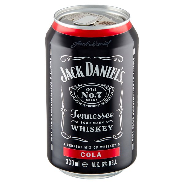 Jack Daniel&#039;s Cola Napój alkoholowy gazowany 330 ml