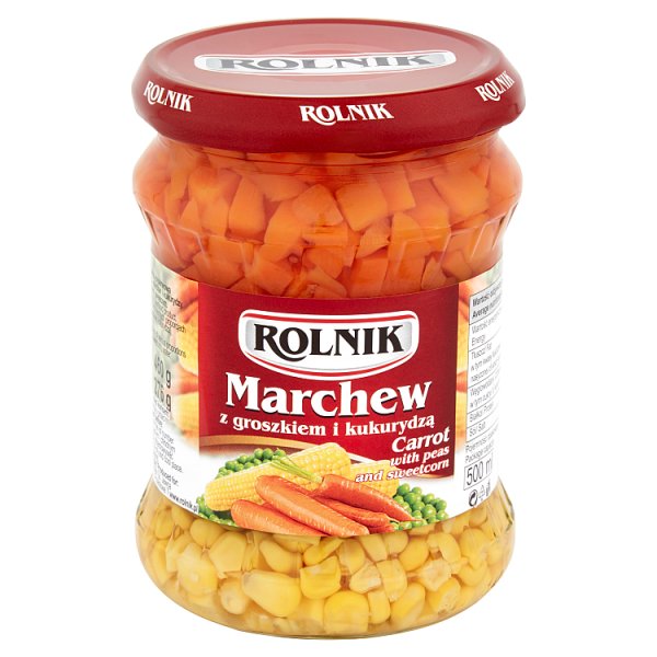 Rolnik Marchew z groszkiem i kukurydzą 460 g