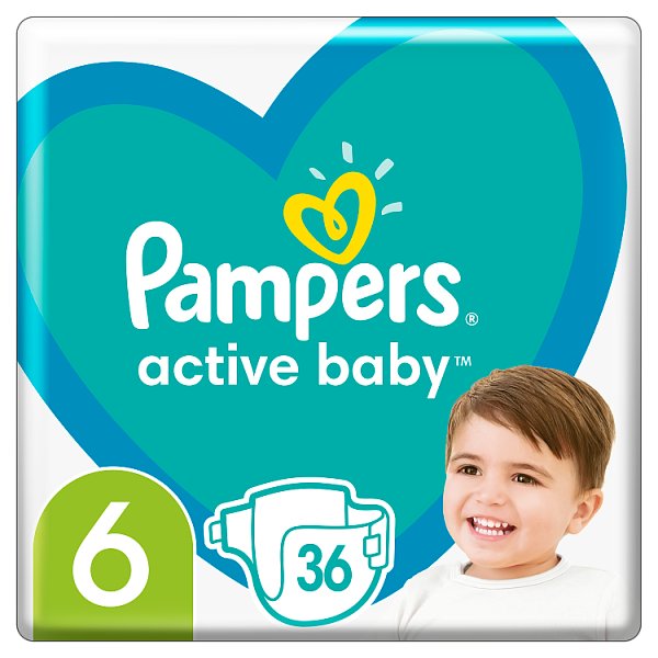 Pampers Active Baby, rozmiar 6, 36 pieluszek, 13kg-18kg