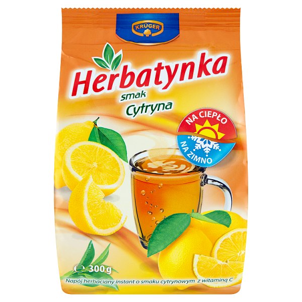 Krüger Herbatynka Napój herbaciany smak cytryna 300 g
