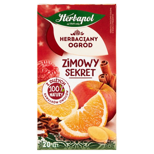 Herbapol Herbaciany Ogród Herbatka owocowo-ziołowa zimowy sekret 60 g (20 x 3 g)