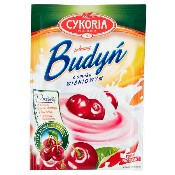 Cykoria Budyń o smaku wiśniowym 40 g