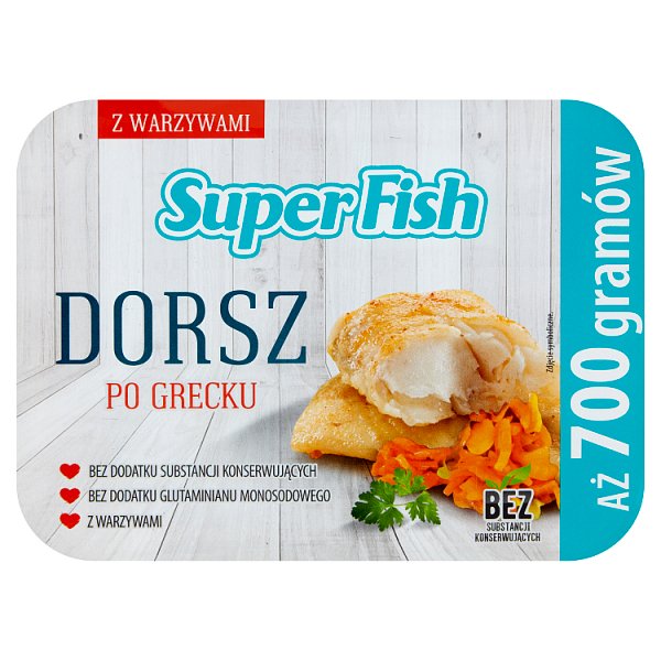 SuperFish Dorsz po grecku 700 g