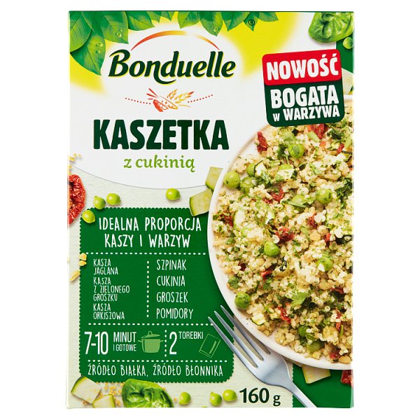 Bonduelle Kaszetka z cukinią 160 g (2 torebki)