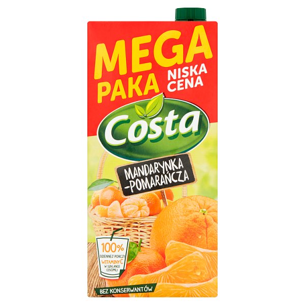 Costa Napój mandarynka-pomarańcza 2 l