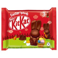 KitKat Baton z czekolady mlecznej z nadzieniem czekoladowym z płatkami herbatnikami 87 g (3 x 29 g)