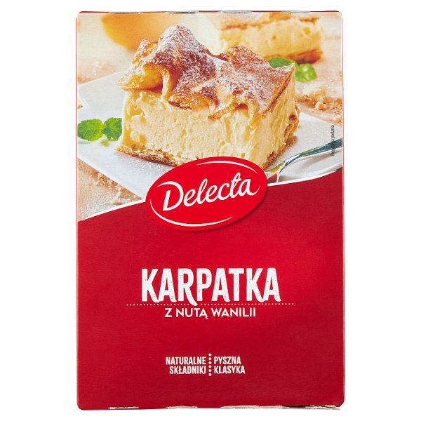 Delecta Karpatka z nutą wanilii mieszanka do wypieku ciasta 390 g
