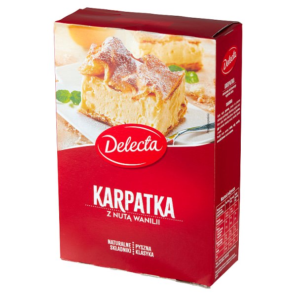 Delecta Karpatka z nutą wanilii mieszanka do wypieku ciasta 390 g