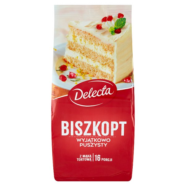 Delecta Biszkopt mieszanka do wypieku ciasta 380 g