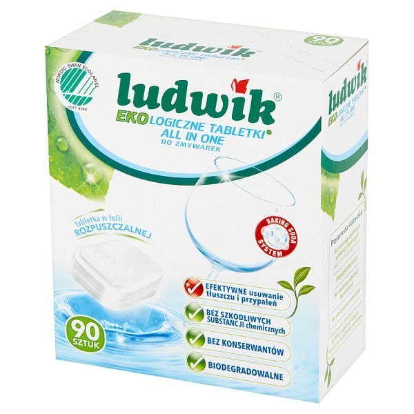 Ludwik All in one Ekologiczne tabletki do zmywarek 1,62 kg (90 sztuk)