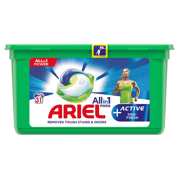 Ariel Allin1 Pods +Active Odor Defense Kapsułki do prania, 31 prań