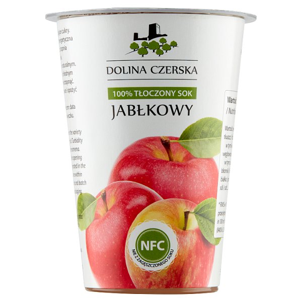 Dolina Czerska 100% tłoczony sok jabłkowy 195 ml