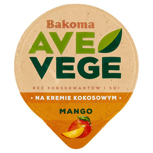 Bakoma Ave Vege Deser na kremie kokosowym z mango 150 g