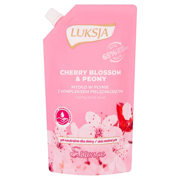 Luksja Essence Cherry Blossom &amp; Peony Mydło w płynie opakowanie uzupełniające 400 ml