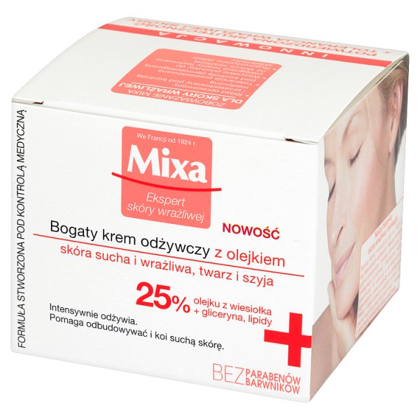 Mixa Bogaty krem odżywczy z olejkiem 50 ml