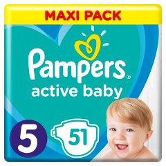 Pampers Active Baby Rozmiar 5, 51 pieluszek, 11-16 kg