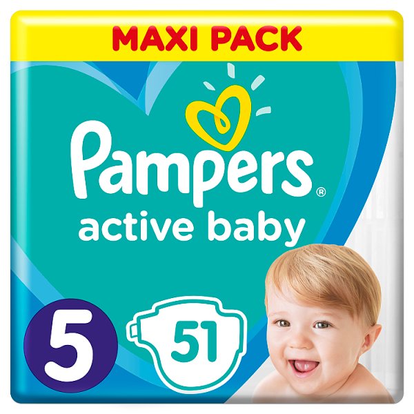 Pampers Active Baby Rozmiar 5, 51 pieluszek, 11-16 kg