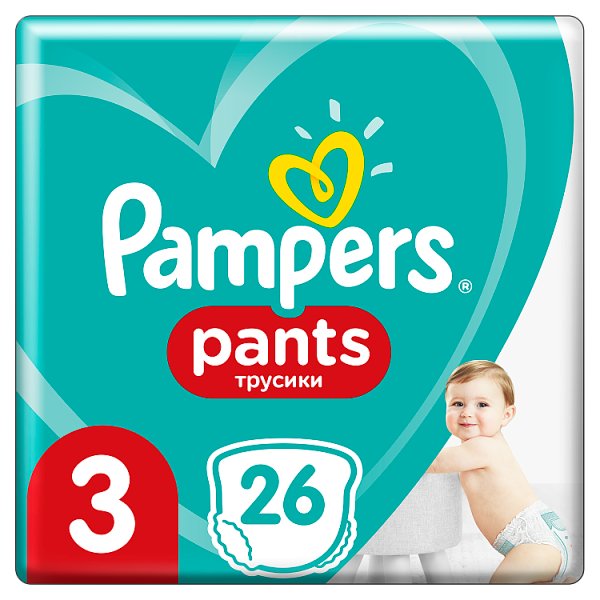 Pampers Pieluchomajtki, Rozmiar 3, 26 Sztuk, 6kg-11kg