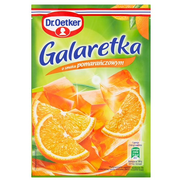 Dr. Oetker Galaretka o smaku pomarańczowym 77 g
