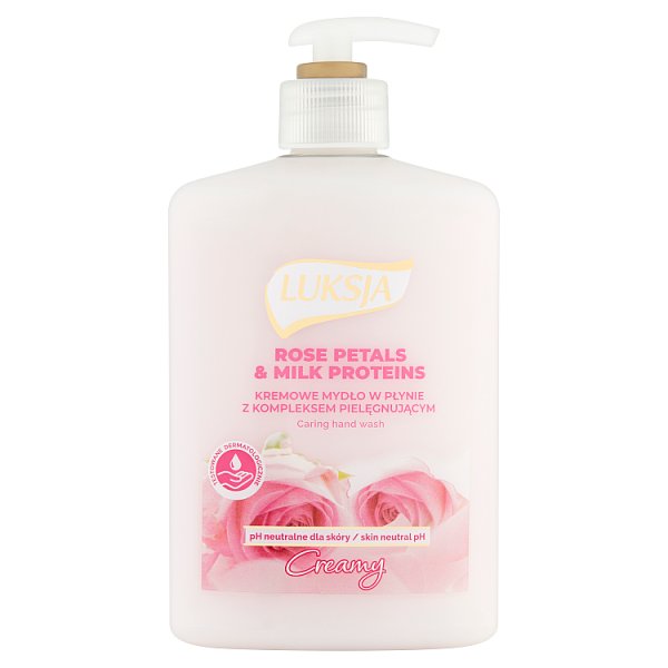 Luksja Creamy Rose Petals &amp; Milk Proteins Kremowe mydło w płynie 500 ml