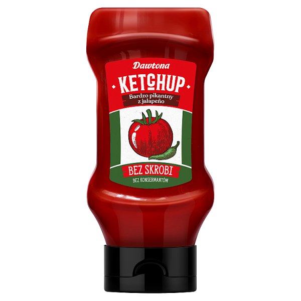 Dawtona Ketchup bardzo pikantny z jalapeño 450 g