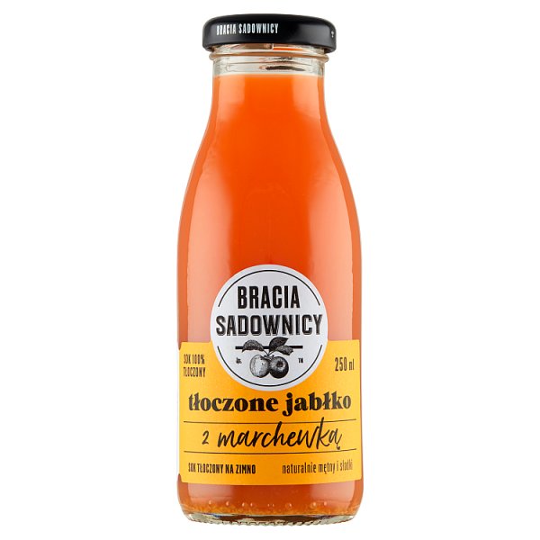 Bracia Sadownicy Sok tłoczone jabłko z marchewką 250 ml